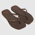 Havaianas slim square sandals in tan