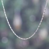 Metropolitan Bonds,'High-Polished Sterling Silver Box Chain Necklace'