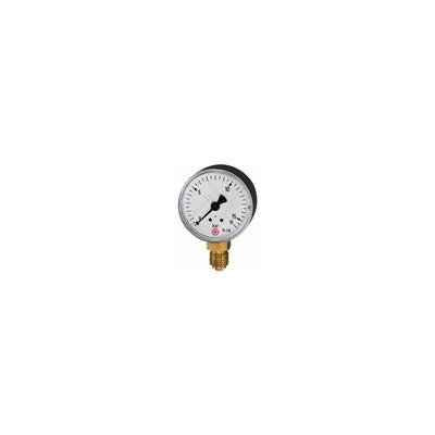 Standardmanometer, Kunststoffgeh., g 1/8 unten, -1/0,0 bar, ø 40 - Riegler Image
