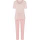 Hanro Kurzarm Pyjama Damen rosa, L