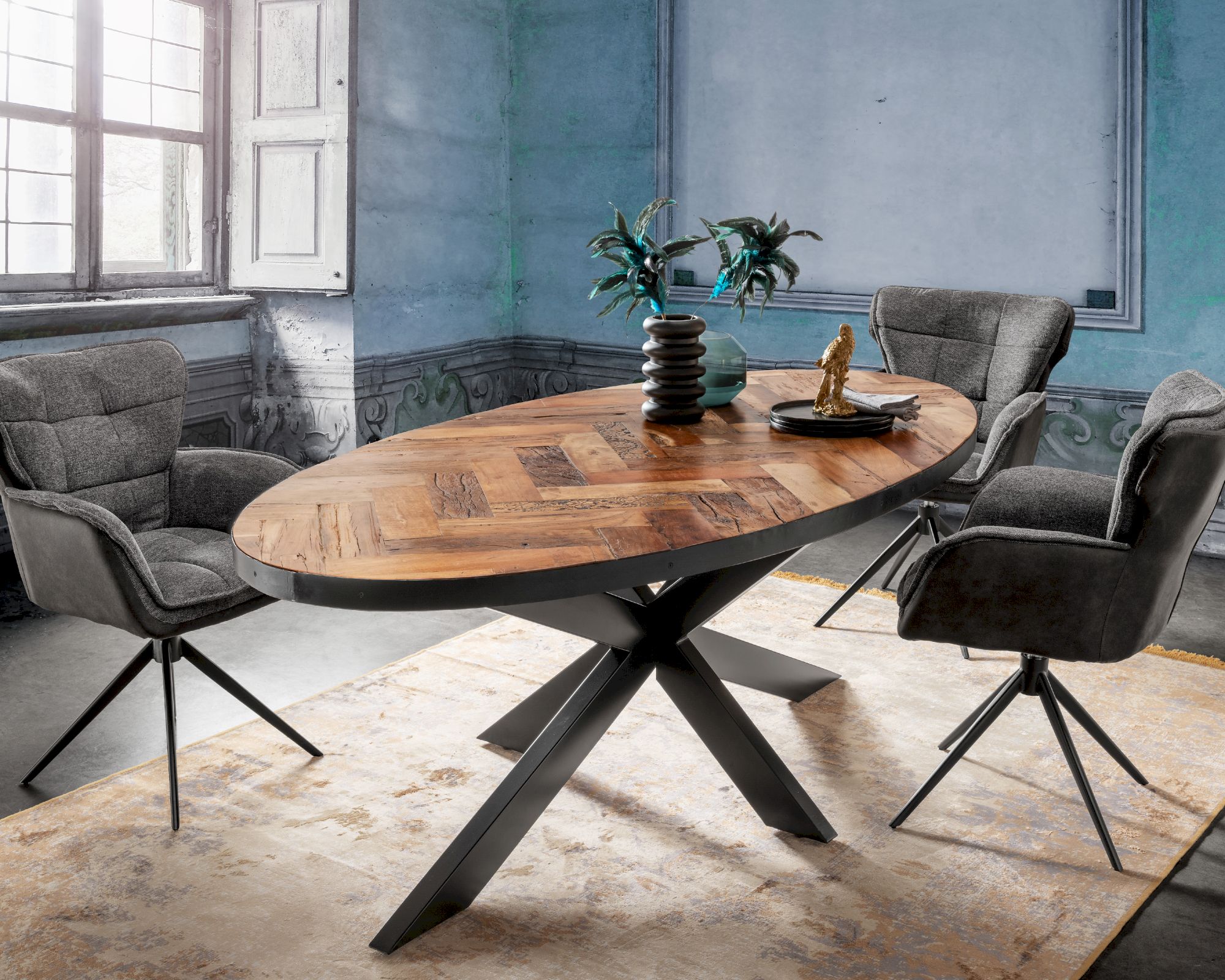 die Faktorei »Oldwood« Esstisch oval 240x120 cm