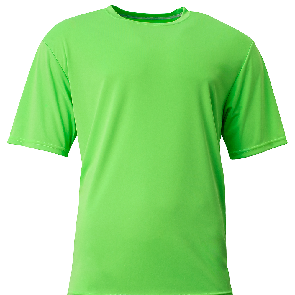 A4 NB3142 Youth Cooling Performance Crew T-Shirt in Safety Green size XS | Polyester A4NB3142
