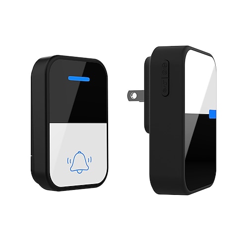 Neue kabellose Türklingel mit eigener Stromversorgung ohne Batterie Türklingel wasserdicht 38 Klingelton Druckknopf Empfang Rufklingel kabellose Fernbedienung Outdoor elektronische Türklingel Pager Image