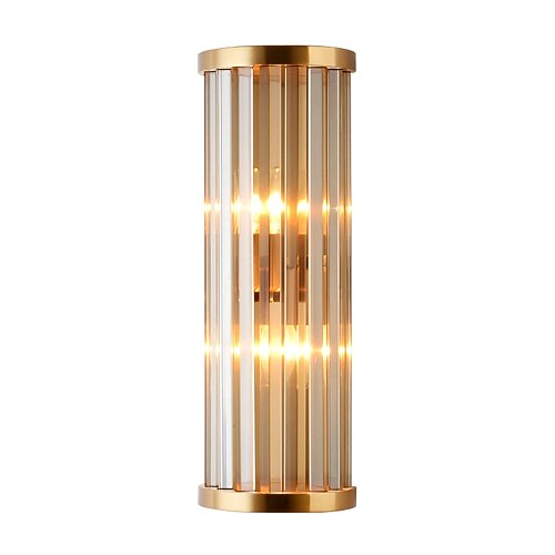 Lightinthebox LED-Wandleuchte, Kristall-Mini-Stil, moderner nordischer Gold-Stil, starre LED-Lichtleisten, Wohnzimmer, Schlafzimmer, Stahl-Wandleuchte, 220–240 V, 110–120 V Image