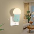 Plug in Night Lights LED Bedroom Lamp Bedside Luminous Lamp Feeding Lamp Socket Lamp Festival Can Protect Eyes Small Night Lights
