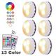 led puck light 3/6 pezzi luce sottopensile 13 colori faretto led infrarossi rgb touch armadio dimmer ambientale luce notturna pat hockey timer luce con telecomando