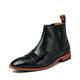 Men's Boots Chelsea Boots Dress Shoes Fleece lined Walking Casual Outdoor Daily PU Warm Breathable Comfortable Loafer Black Blue Color Block Fall Winter