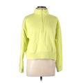 A New Day Fleece Jacket: Short Yellow Print Jackets & Outerwear - Women's Size Large