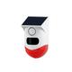 Solar Strobe Alarm Light With Motion 120db Sound Siren Remote Controller 7 Mode.Realtime APP Notification For Home Farm Barn Villa Yard
