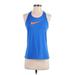 Nike Active Tank Top: Blue Activewear - Women's Size Small