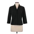 J.Crew Factory Store Jacket: Short Black Print Jackets & Outerwear - Women's Size 8 Petite