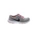 Nike Sneakers: Gray Print Shoes - Women's Size 8 1/2 - Almond Toe