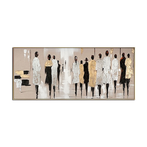 Ölgemälde handgefertigt handbemalt Wandkunst moderne Figur abstrakte Mode Wohnkultur Dekor gerollte Leinwand kein Rahmen ungedehnt Image