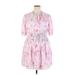 Nine West Casual Dress: Pink Floral Motif Dresses - New - Women's Size X-Large