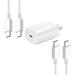 Original Samsung Galaxy Z Flip Super Fast Charger USB Type C Kit PD 25W Type C Wall Charger and 2x USB C to USB C Fast Charging Cable [ 3ft & 6ft ] - White