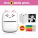 Portable Mini Wireless Thermal Photo Printer Pocket Cute Sticker Printers Paper Roll For Android iOS DIY Home Use Notes Printer