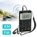 Portable Pocket LCD Digital AM FM Radio Stereo Receiver Rechargeable w/earphone