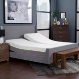 Popular Nights 12-inch Copper Infused Memory Foam Mattress and Adjustable Bed Set Queen