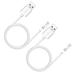 2pcs Magnetic Suction Charging Cable Smart Watch 2 Pin USB Charging Cord