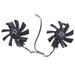 WINDLAND for Dataland RX580 2048sp Ares VGA Fan 87mm/3.43in 2PCS 4Pin 12V 0.35A Cooling Fan GA91S2H Graphics Card Cooling Fan