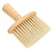 Shaving Brushes-Broken Hair Sweep Brush Wooden Handle Haircut Neck Duster Brush For Barber Shop Hairstylist