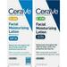 CeraVe Day & Night Face Lotion Skin Care Set | Contains CeraVe AM Face Moisturizer with SPF 30 and CeraVe PM Face Moistu