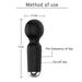 Wand Massager for Women Handheld Massager Wand Cordless Personal Massager Ergonomic Mini Massaging Wand for Muscle Tension and Pain Relief Waterproof Silicone Quiet Mini Massager
