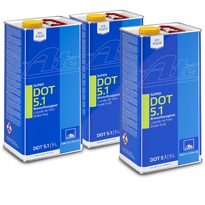 Ate 3x 5 L Bremsflüssigkeit Super DOT5.1 [Hersteller-Nr. 03.9901-6603.2] Image