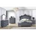 Rosdorf Park Jamesy 5 Piece Bedroom Set Upholstered in Brown/Gray | 79.25 H x 70 W x 87.75 D in | Wayfair C367D409C7164FF3BFDE3B08A81B0C60