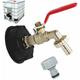 Tank Tap 1000L S60X6 ibc Tap Connector with 1/2 Hose Connector, Drain Tank Adapter, for Garden Tap,