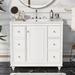 Tryimagine 18" W x 36" D x 34" H Single Bathroom Vanity Wood in White | 33.87 H x 18 W x 36 D in | Wayfair TORLlrr-SV000016AAK-1