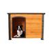 Tucker Murphy Pet™ Alena Dog House, Solid Wood in Brown/Orange | 32.7 H x 44.5 W x 31.9 D in | Wayfair 6AC74623C84B4FFF9E5A31D6FBDF25A7