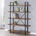 17 Stories Aaryan Etagere Bookcase, Steel in Black | 70.5 H x 46.85 W x 12.9 D in | Wayfair C223E0EB3A114C3E86493FCD4360792B