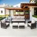 Latitude Run® Kanhiya 6 Piece Sofa Seating Group w/ Cushions, Steel in Gray | 30 H x 74 W x 31 D in | Outdoor Furniture | Wayfair