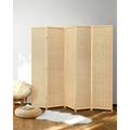 Latitude Run® Room Divider Folding Privacy Screen, 5 Panel Room Dividers 6 ft. Tall Bamboo Partition Wall | 70.9 H x 99 W x 1 D in | Wayfair