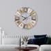 Gracie Oaks Polett Metal Wall Clock in White | Wayfair B10416CE81B3421CA86C970E6F124FE0