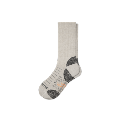 Women's Hiking Performance Calf Socks - Oatmeal - Medium - Cotton Blend - Bombas