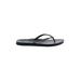 Reef Flip Flops: Black Solid Shoes - Women's Size 8 - Open Toe