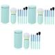 Housoutil 3 Sets Makeup Brush Set Travel Kits for Women Beauty Supply Eye Shadow Lip Brush Travel Makeup Women Favor Supple Makeup Brush Blush Brush Organizer Portable Miss Nanofiber Wool