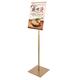 MESURG A4 Poster Stand Floor Display Holder,Height & Angle Adjustable Sign Holder with Aluminum Frame,Snap Frame Menu Stand for Restaurants,Museums or Schools (Color : Gold, Size : A4)