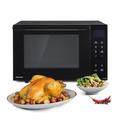 Panasonic NN-DF38PBBPQ Combination Microwave Oven & Grill, 1000W, 23L, Inverter Technology, Eco Combi Mode, Flatbed, 16 Auto Programmes & Defrost, Enamel Shelf Tray, Wire Rack, Easy Clean, Black