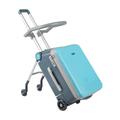 PASPRT Carry On Luggage 2-in-1 Luggage Eco-Friendly Abs Suitcase Detachable Trolley SND Case Suitcases Multifunctional Trolley Luggage Travel Luggage (Blue Upgraded)