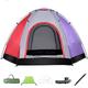 Family Tent with Awning, 2-6 Person Tunnel Tent, Outdoors Automatic Pop Up Beach Tent, Automatic Camping Backpacking Dome Shelter for Family, Festival, Hiking, Backpacking & Mountaineering