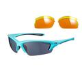 Sunwise Equinox Sports Sunglasses + 2 Sets Pc Lenses Aqua/Grey Lenses