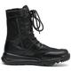 GeRRiT Durable Work Boots for Men, Lace Up Rapid Response Boots for Men, Combat Hiking Boots Men, Side Zipper Leather Military Boots (Color : Black, Size : 6 UK)
