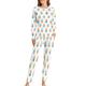 Delicious Cup Cake Cream Soft Womens Pyjamas Long Sleeve Warm Fit Pajamas Loungewear Sets with Pockets 6XL