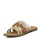 Azura Women's Minerals Slide Sandal, Yellow Multi, 5.5/6