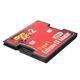 KALEA-INFORMATIQUE Adapter für 2 MicroSD-Karten MicroSDHC MicroSDXC MicroSD 3.0 auf Compact Flash CF I - 128 GB Kapazität.