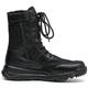 GeRRiT Durable Work Boots for Men, Lace Up Rapid Response Boots for Men, Combat Hiking Boots Men, Side Zipper Leather Military Boots (Color : Black, Size : 6.5 UK)