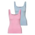 Tanktop HUGO UNDERWEAR "TWIN VEST" Gr. M (38), bunt (open miscellaneous 989) Damen Tops Unterhemden